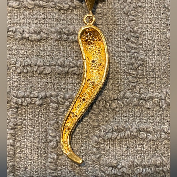 Cuban link chain with Italian horn - Picture 4 of 4